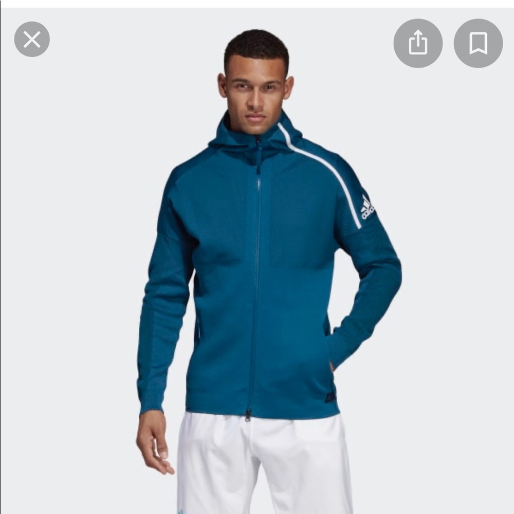 Adidas parley zne hdy track jacket NWT